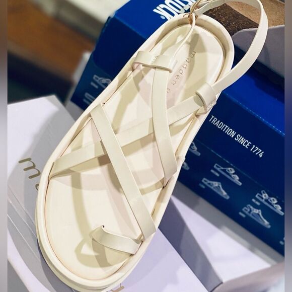 MADDEN GIRL Flatform Sandals Size 7 Bone Paris Tropezz Gladiator Strappy NEW - Picture 4 of 13